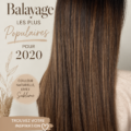 Femme avec un balayage moderne et stylé.