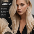 Modèle avec des cheveux blonds vanille, apportant éclat et modernité.