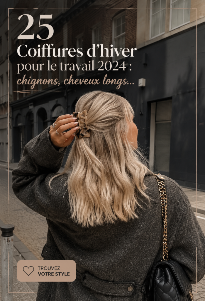 Collage de 25 coiffures d'hiver élégantes pour le travail