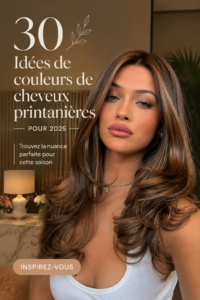Image de plusieurs teintes de cheveux printanières en 2025, avec des coupes modernes et colorées.
