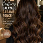 Balayage caramel élégant dans les cheveux longs