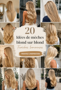 Idées de mèches blondes pour un look éclatant et ensoleillé.