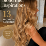Femme avec des cheveux blond miel éclatants
