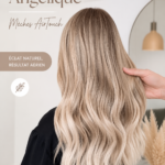Femme avec des mèches blondes Angel en effet AirTouch