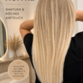 Extension d'une chevelure avec technique Shatush et reflets AirTouch