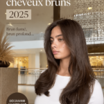 Tendances capillaires brunes de 2025 avec différentes nuances et styles.