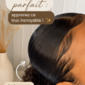 Un bébé avec des baby hair soigneusement coiffés