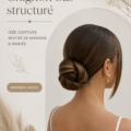 Chignon bas élégant pour une coiffure de mariage sophistiquée
