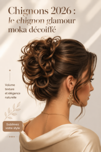 Chignon glamour désordonné, élégant et décontracté