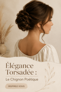 Chignon torsadé élégant et poétique pour une coiffure sophistiquée