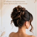Chignons élégants pour demoiselles d'honneur lors d'un mariage.