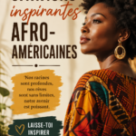 Un collage de portraits de figures afro-américaines célèbres avec des citations inspirantes en arrière-plan.