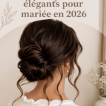 Coiffure en chignon bas élégante pour un mariage en 2026