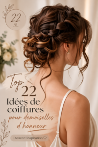 Coiffures élégantes pour demoiselles d'honneur dans un cadre de mariage