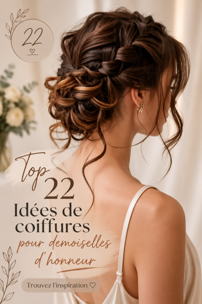 Coiffures élégantes pour demoiselles d'honneur dans un cadre de mariage