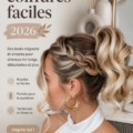 coiffure facile pour cheveux mi-longs avec tresse élégante
