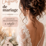 Une mariée avec une coiffure élégante ornée de fleurs pour un mariage chic.