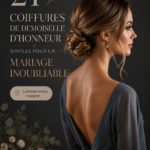 Coiffures simples et élégantes pour demoiselles d'honneur