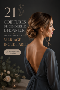 Coiffures simples et élégantes pour demoiselles d'honneur