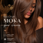 Femme aux cheveux couleur mocha au style élégant.
