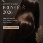 Couleur de cheveux brunes avec des reflets caramel pour l'été 2026