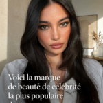 Produits de beauté populaires utilisés par des célébrités dans un environnement glamour.