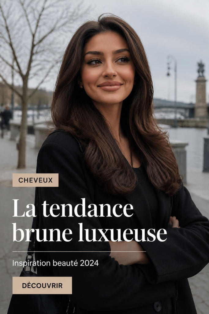 Tendances cheveux bruns riches en 2024 avec des nuances élégantes