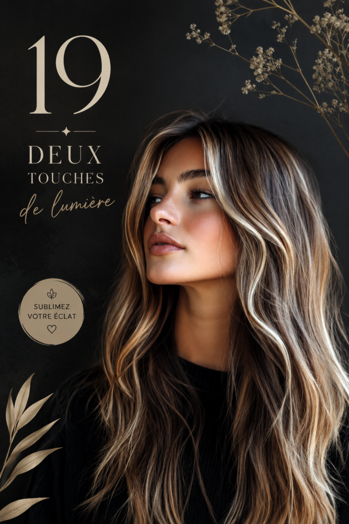 Coiffure bicolore alliant blond et rouge sur une femme souriante.