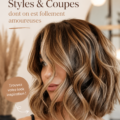 Femme avec un Long Bob élégant, coiffure moderne et fraîche