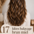 Un exemple de coiffure avec un balayage miel brillant et naturel.