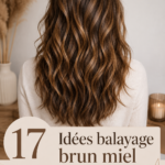 Un exemple de coiffure avec un balayage miel brillant et naturel.