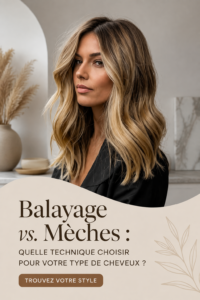 Comparaison entre balayage et mèches sur cheveux bruns