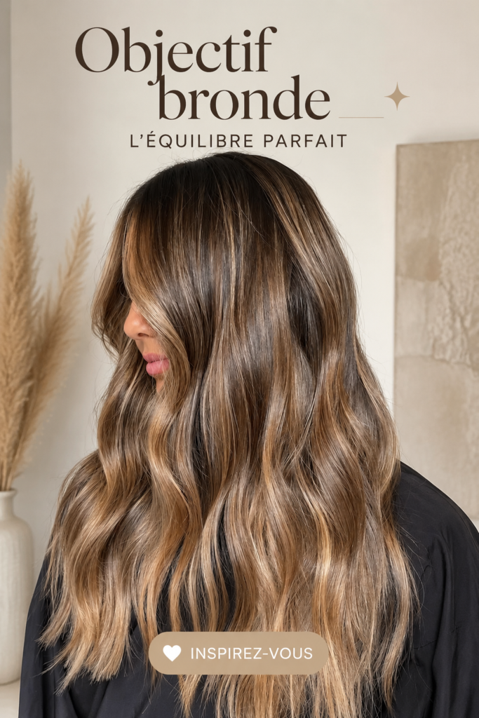 Femme avec une belle coiffure bronde qui illumine son visage