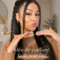 Une femme avec une coiffure d'été simple et élégante, parfaite pour les chaudes journées estivales.