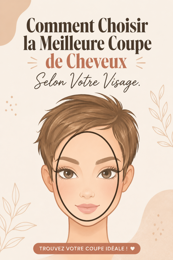 Femme avec une coupe de cheveux moderne mettant en valeur la forme de son visage