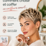 Femme avec une coupe pixie tendance et stylisée, mettant en valeur son visage.
