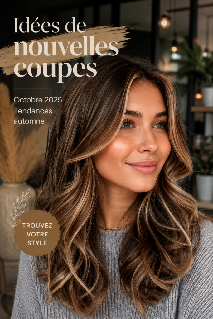 Une femme avec un bob effilé moderne, reflétant les tendances automnales 2025.