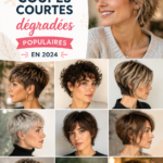 Exemple d'une coupe courte dégradée tendance en 2024