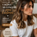 Coupe de cheveux mi-longue avec des couches encadrantes et des tons miel.