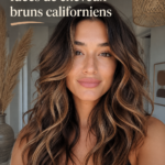 Coiffures brunes brillantes inspirées par le soleil californien