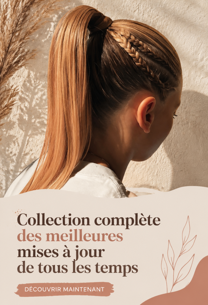 Collage de coiffures iconiques s'inspirant des tendances actuelles.