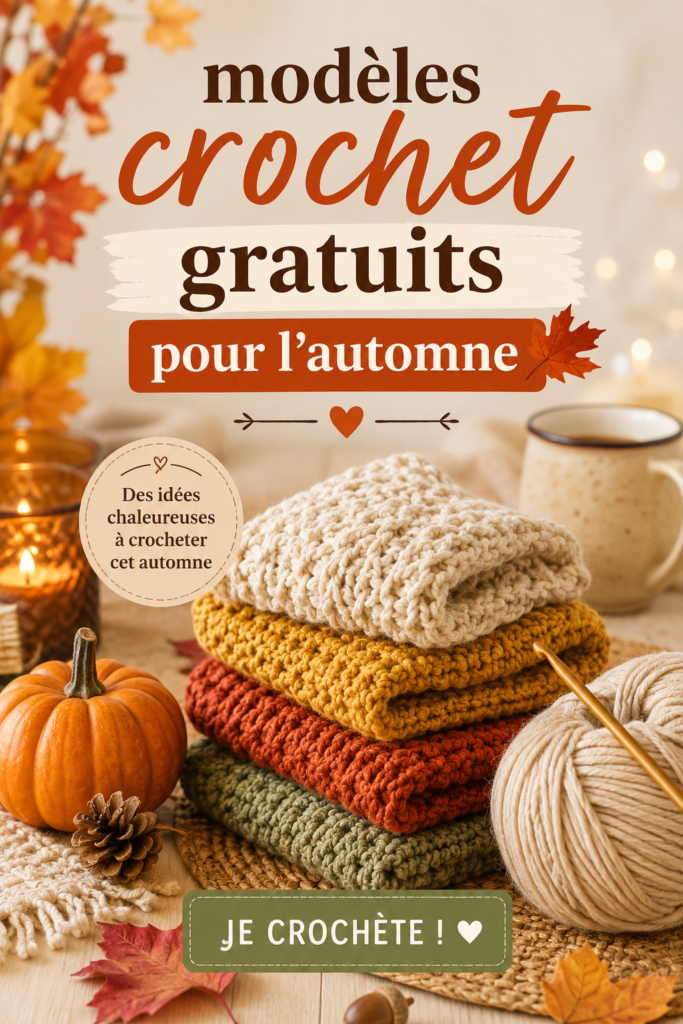 Modèles de coiffures crochet automnales capturés en extérieur