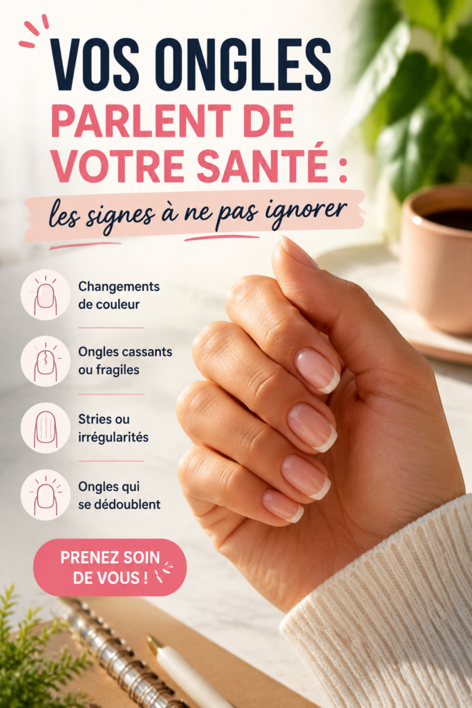 Des ongles en bonne santé illustrant la thématique de la santé corporelle.