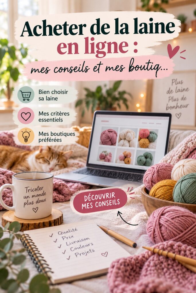 Image d'une sélection de pelotes de laine colorées disponibles à la vente en ligne.