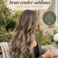 Un modèle avec un balayage bronde subtil mettant en valeur sa coiffure