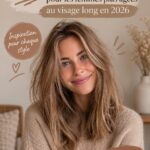 Femme avec un visage allongé portant une coupe de cheveux moderne et élégante