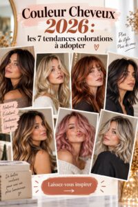 Femme avec une nouvelle couleur de cheveux tendance en 2026, affichant un look audacieux.