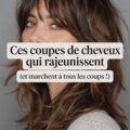 Femme avec une coupe de cheveux moderne et rajeunissante, souriante.