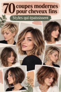Coupes modernes pour cheveux fins avec différentes longueurs et styles