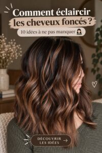 Femme avec des cheveux éclaircis naturellement, montrant une belle brillance et éclat.
